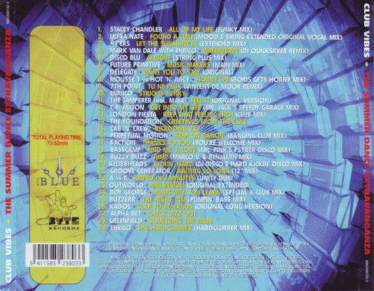 Various : Club Vibes - The Summer Dance Extravaganza (CD, Comp, Mixed)