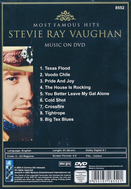 Stevie Ray Vaughan : Live (DVD, PAL)