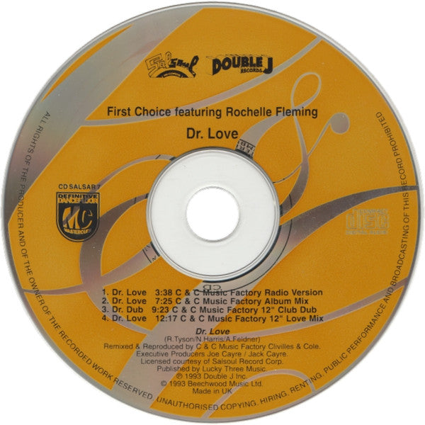 First Choice Featuring Rochelle Fleming : Dr. Love (The C & C Remixes) (CD, Single)