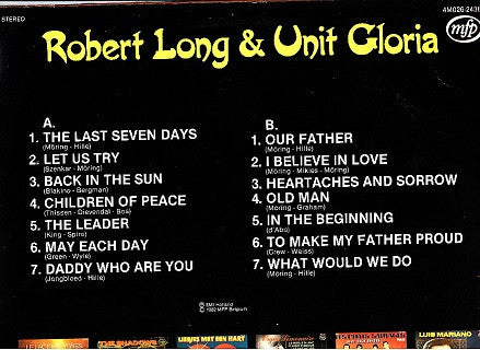 Robert Long & Unit Gloria : The Best Of Robert Long & Unit Gloria (LP, Comp)