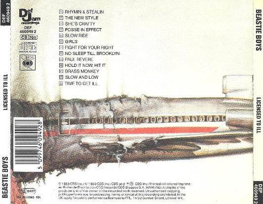 Beastie Boys : Licensed To Ill (CD, Album)