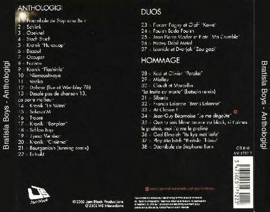Bratisla Boys : Anthologigi (CD, Album)