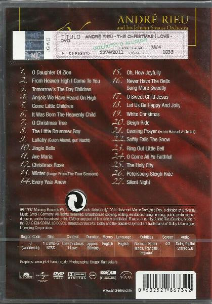 André Rieu And His Johann Strauß Orchestra : The Christmas I Love (DVD-V, RE, NTSC)