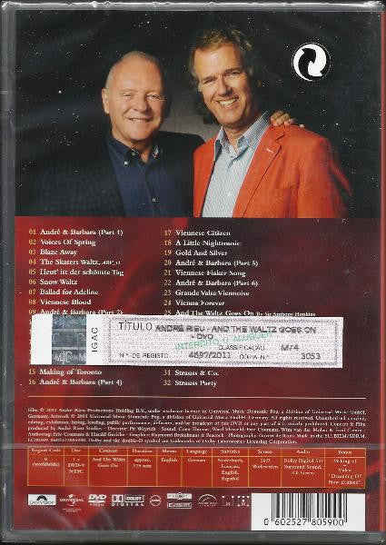 André Rieu And His Johann Strauß Orchestra : And The Waltz Goes On - Vienna, City Of My Dreams (DVD-V, NTSC)