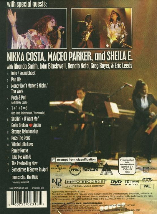 Prince : Live At The Aladdin Las Vegas (DVD, PAL, Dig)