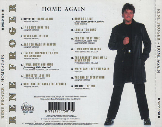 René Froger : Home Again (CD, Album)