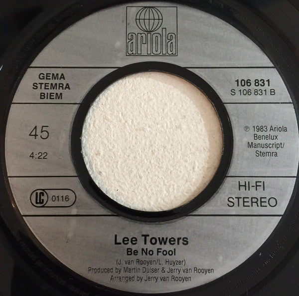 Lee Towers : Let's Get The World Singing Again (7", Single)