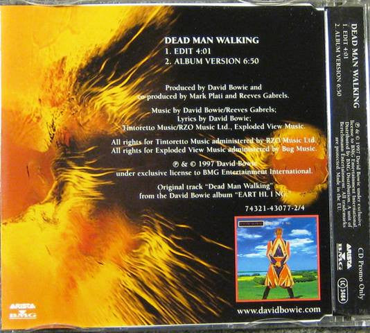 David Bowie : Dead Man Walking (CD, Single, Promo)