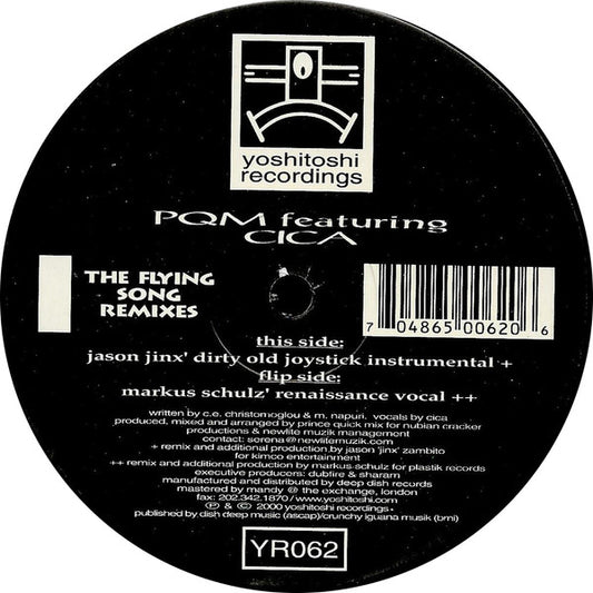 Prince Quick Mix Featuring Cica : The Flying Song (Remixes) (2x12")