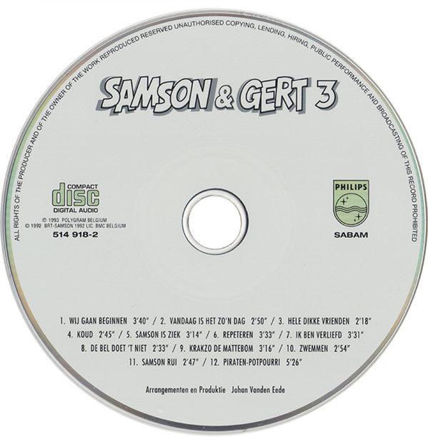 Samson & Gert : Samson & Gert 3 (CD, Album)