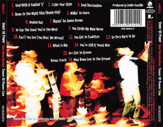 Tower Of Power : Soul Vaccination: Tower Of Power Live (CD, Album)