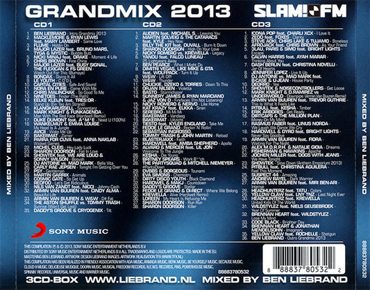 Ben Liebrand : Grandmix 2013 (3xCD, Mixed, Tex)