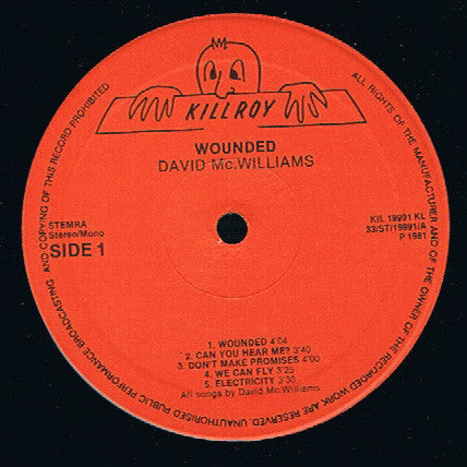David McWilliams : Wounded (LP, Album)
