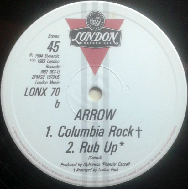 Arrow (2) : Long Time / Columbia Rock / Rub Up (12")