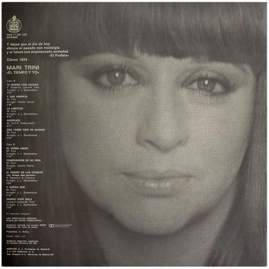 Mari Trini : El Tiempo Y Yo (LP, Album)