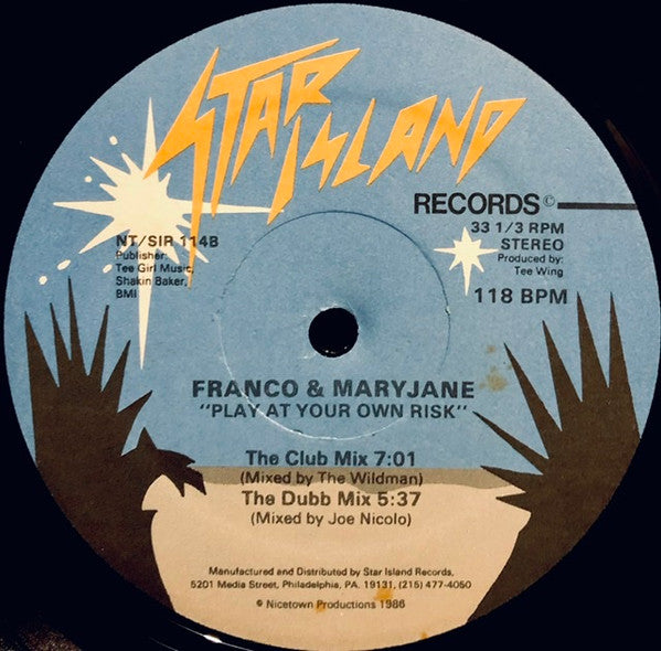 Franco & Maryjane : Play At Your Own Risk (12")