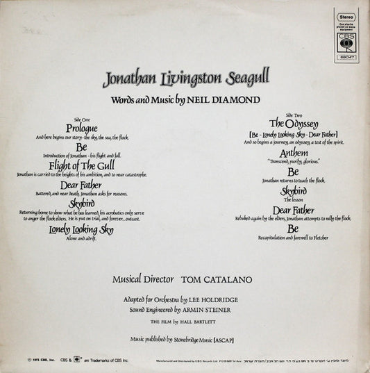 Neil Diamond : Jonathan Livingston Seagull (Original Motion Picture Sound Track) (LP, Album)