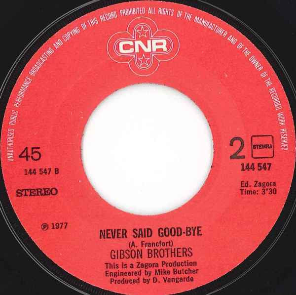 Gibson Brothers : Non Stop Dance (7", Single)
