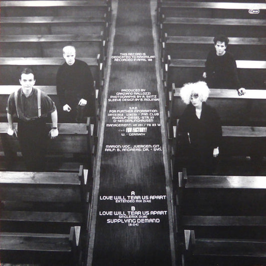 Invisible Limits : Love Will Tear Us Apart (12", Ltd, Whi)
