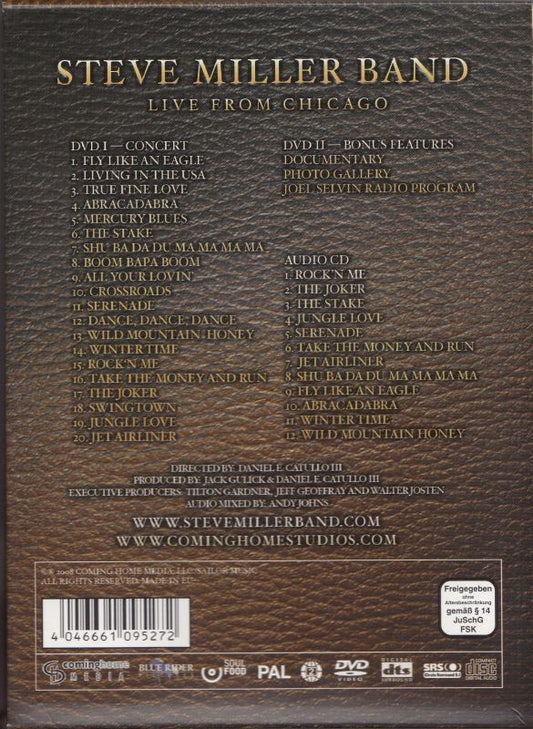 Steve Miller Band : Live From Chicago (2xDVD-V, Multichannel, PAL, Reg + CD)
