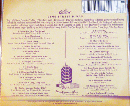 Various : Vine Street Divas: From The Vaults Vol. 2, 1944-50 (CD, Comp)