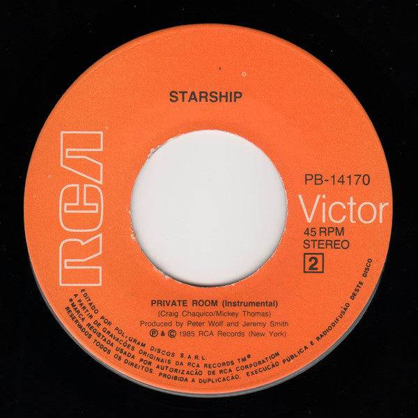Starship (2) : We Built This City (7", Single)