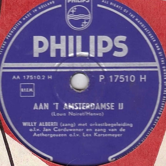 Willy Alberti : Mijn Amsterdam / Aan 't Amsterdamse IJ (Shellac, 10", Single)