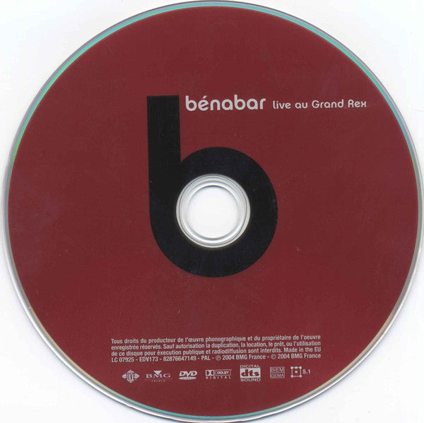 Bénabar : Live Au Grand Rex (DVD-V, PAL)