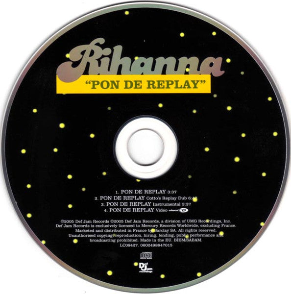 Rihanna : Pon De Replay (CD, Maxi, Enh)