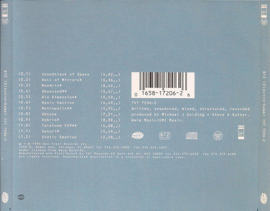 B12 : Electro-Soma (CD, Album)