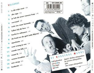 De Raggende Manne : Weense Pletterij (CD, Album)