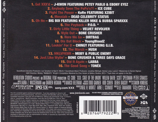 Various : XXX: State Of The Union - Music From The Motion Picture (CD, Comp, Copy Prot.)
