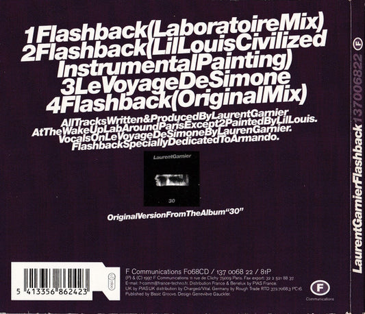 Laurent Garnier : Flashback (CD, Maxi)