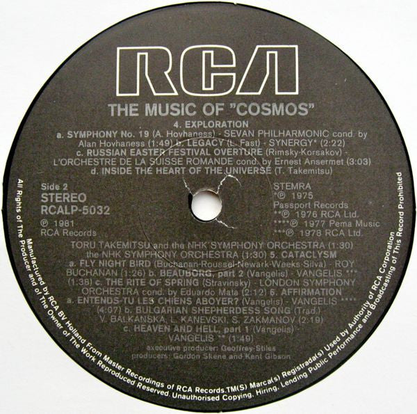 Various : The Music Of Cosmos (LP, Comp, Gat)