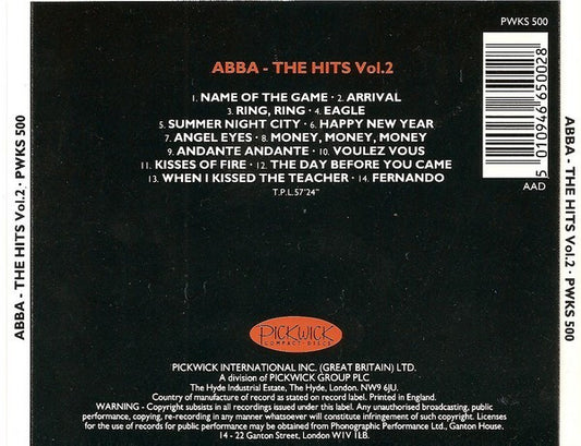 ABBA : The Hits • 2 (CD, Comp)