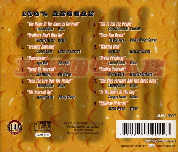Various : 100% Reggae (CD, Comp, RM)