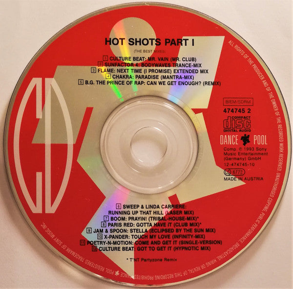 Various : Hot Shots Part 1 (The Best Mixes) (CD, Comp)