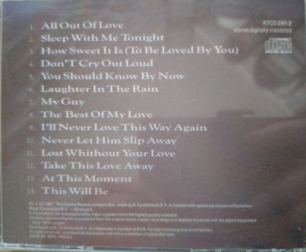 Sandra Reemer : The Best Of My Love (CD, Album)