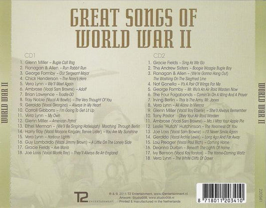 Various : Great Songs Of World War II (2xCD, Comp)
