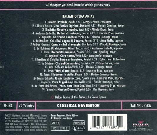 Placido Domingo • Leontyne Price • Robert Merrill • Montserrat Caballé : Italian Opera Arias (CD, Comp)