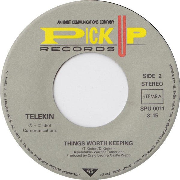 Telekin : Imagination (7", Single)