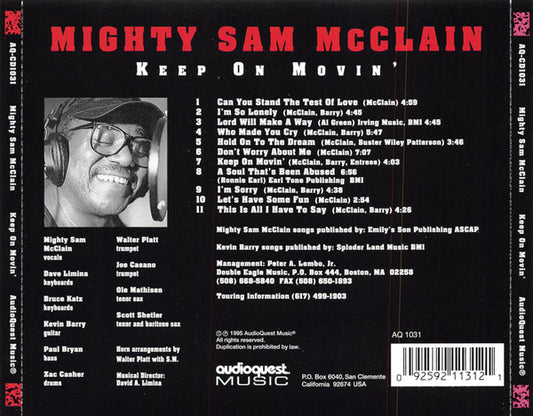 Mighty Sam McClain : Keep On Movin' (CD, Album)