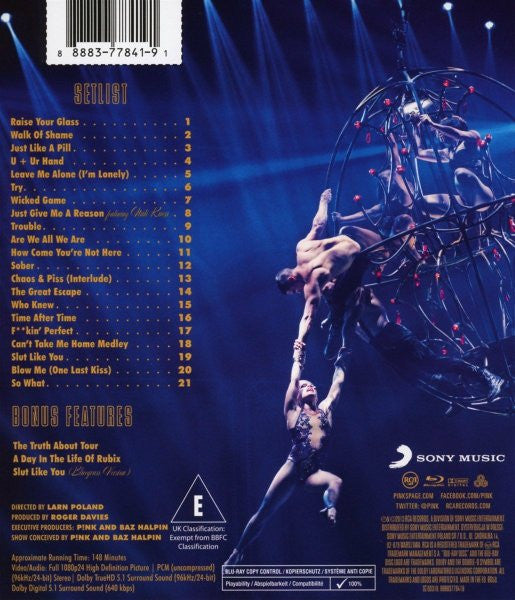 P!NK : The Truth About Love Tour: Live From Melbourne (Blu-ray)