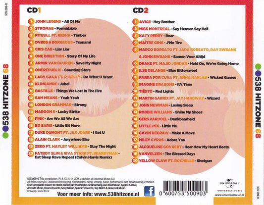 Various : 538 Hitzone 68 (2xCD, Comp)