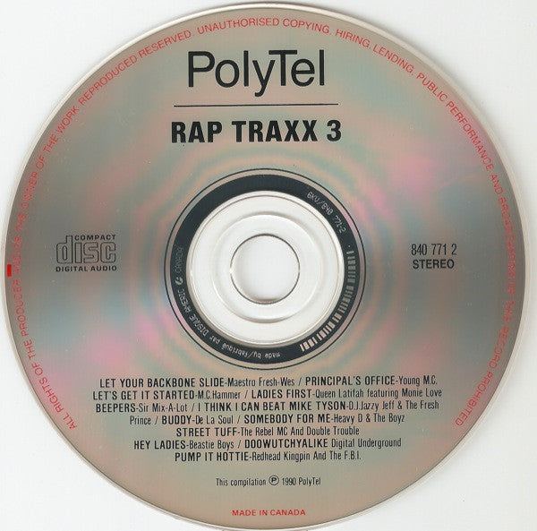 Various : Rap Traxx 3 (CD, Comp)