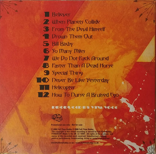 Viva Voce : Get Yr Blood Sucked Out (CD, Album, Promo)