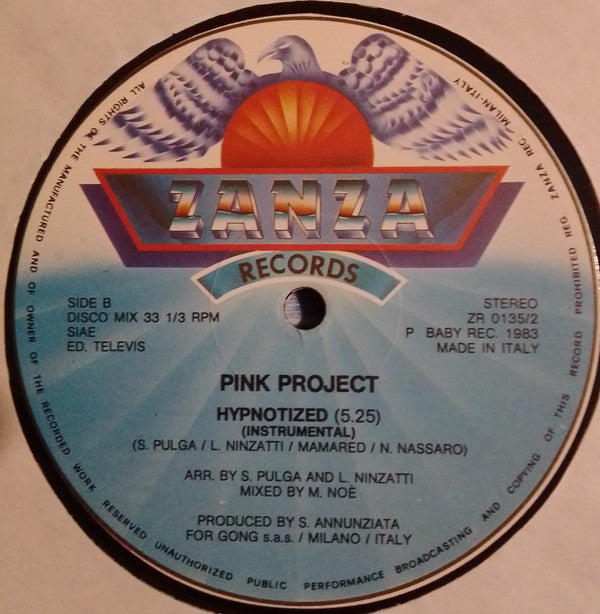Pink Project : Hypnotized (12", Maxi)