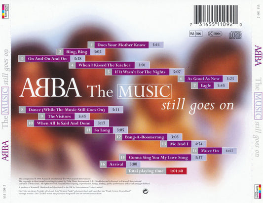 ABBA : The Music Still Goes On (CD, Comp)