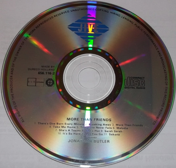 Jonathan Butler : More Than Friends (CD, Album)