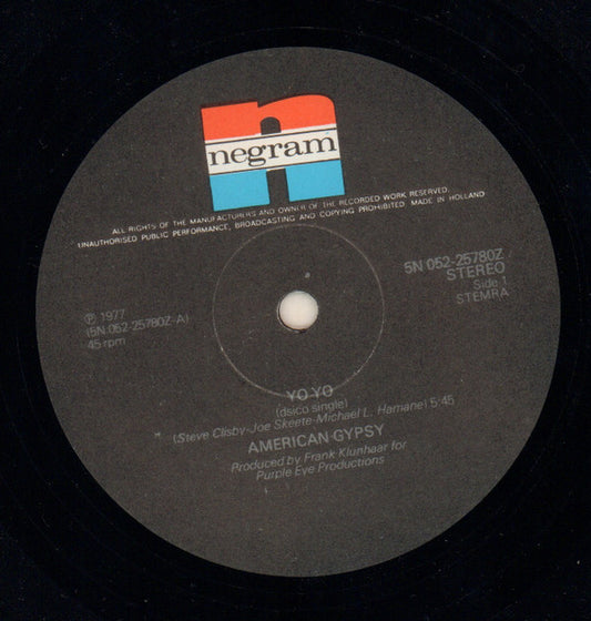 American Gypsy : Yo Yo (12")